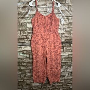 Old Navy Western Linen Blend Cami Jumpsuit Size Large